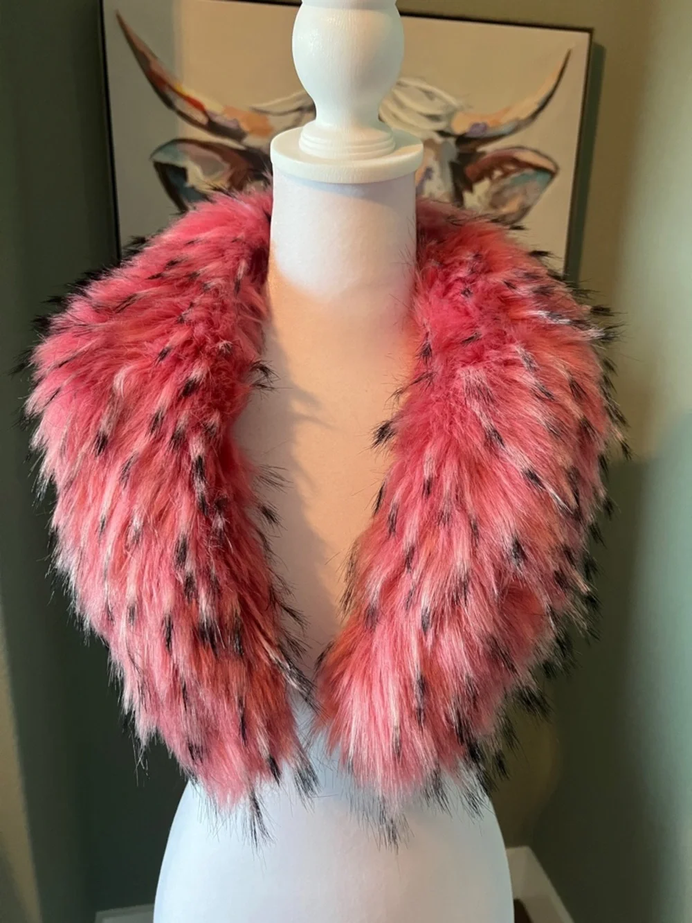 Pink Faux‎ Fur Collar / Scarf